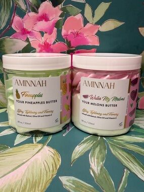 Aminnah Fineapples Water My Melons Firming Body Butter Bundle 2pc